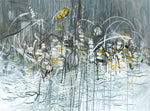 Water media painting, Where the Rain and Water Meet by Christine Alfery
