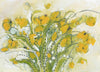 Water media painting, Yellow Bouquet  by Christine Alfery