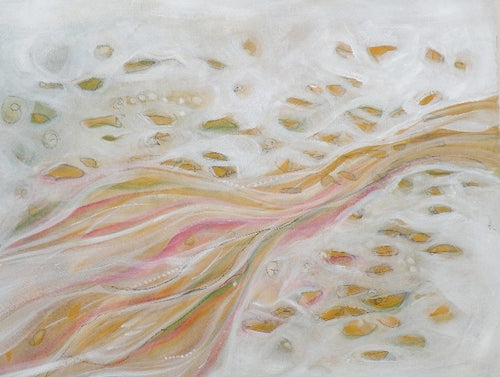 Water media painting, Yellow Canopy by Christine Alfery