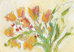 Water media painting, Yellow Tulips by Christine Alfery
